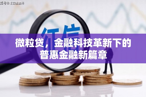 永登微粒贷，金融科技革新下的普惠金融新篇章