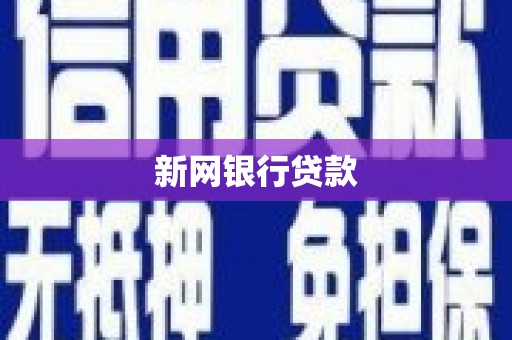 永登新网银行贷款