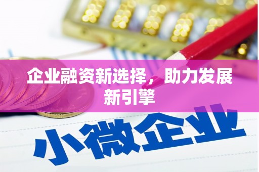 永登企业融资新选择，助力发展新引擎
