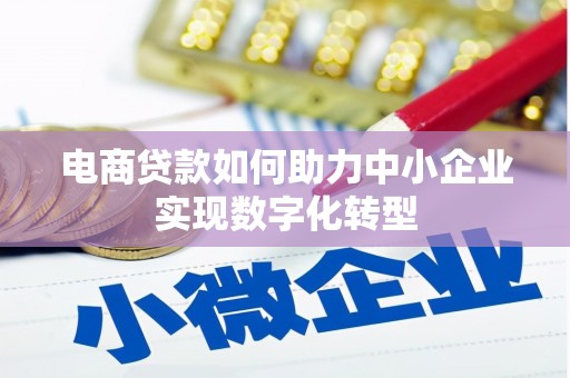 永登电商贷款如何助力中小企业实现数字化转型