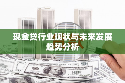 永登现金贷行业现状与未来发展趋势分析