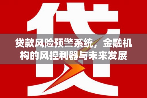 永登贷款风险预警系统，金融机构的风控利器与未来发展