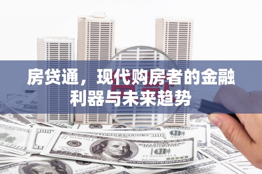 永登房贷通，现代购房者的金融利器与未来趋势