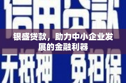 永登银盛贷款，助力中小企业发展的金融利器