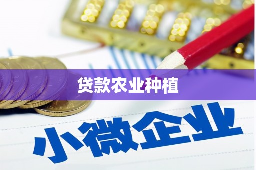 永登贷款农业种植
