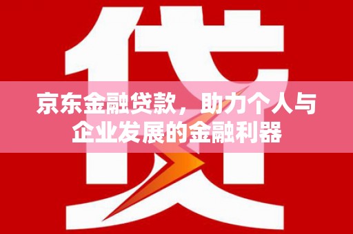 永登京东金融贷款，助力个人与企业发展的金融利器