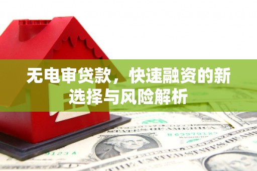 永登无电审贷款，快速融资的新选择与风险解析