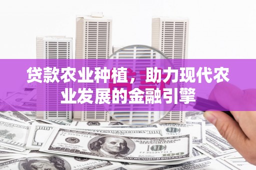 永登贷款农业种植，助力现代农业发展的金融引擎