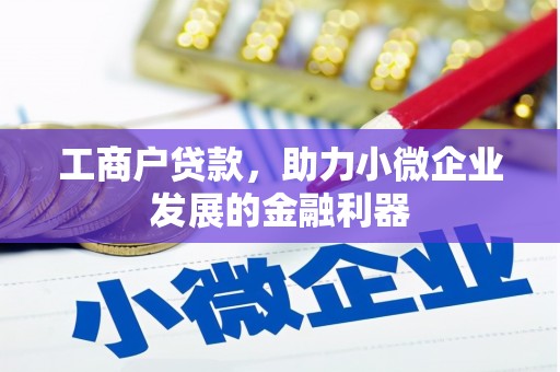 永登工商户贷款，助力小微企业发展的金融利器