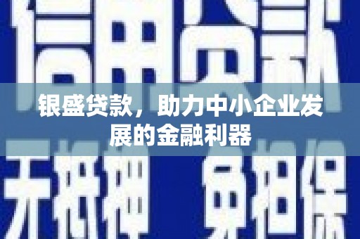 永登银盛贷款，助力中小企业发展的金融利器