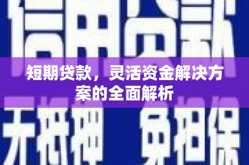 永登短期贷款，灵活资金解决方案的全面解析