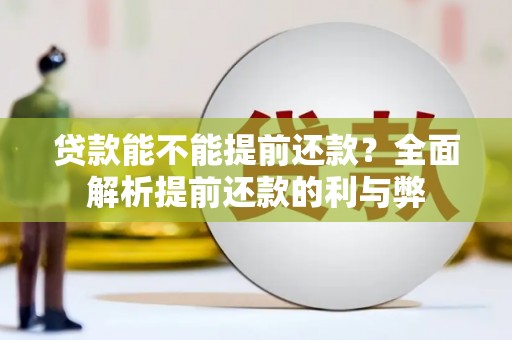 永登贷款能不能提前还款？全面解析提前还款的利与弊