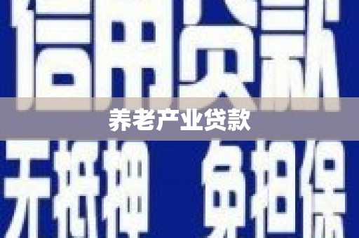 永登养老产业贷款