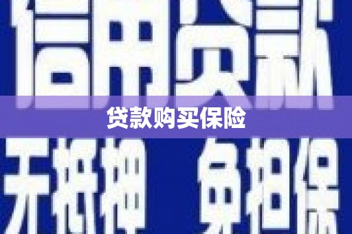 永登贷款购买保险