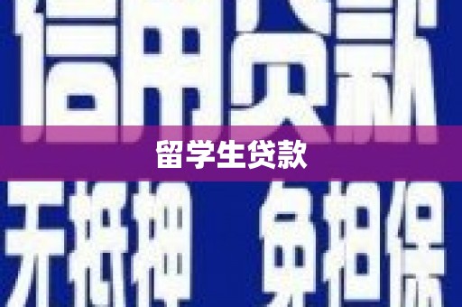 永登留学生贷款