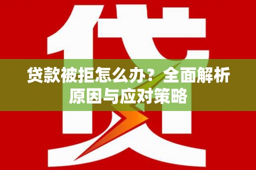 永登贷款被拒怎么办？全面解析原因与应对策略