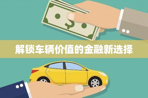 永登解锁车辆价值的金融新选择