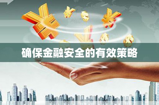 永登确保金融安全的有效策略