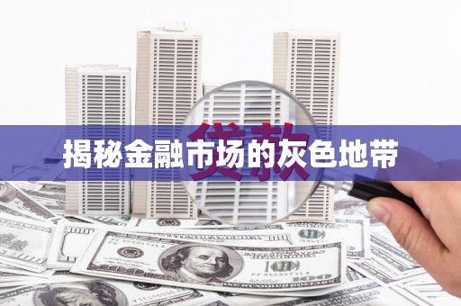 永登揭秘金融市场的灰色地带