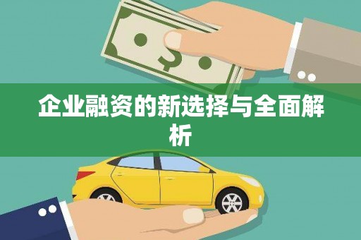 永登企业融资的新选择与全面解析